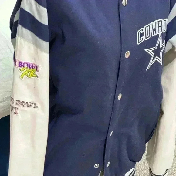 NFL Men’s Dallas Cowboy Varsity Jacket size M - Picture 3 of 6